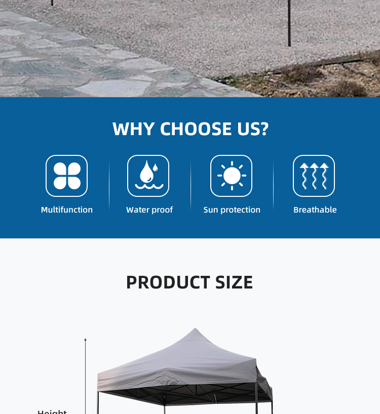 Advertising Tent 2 x 2m Foot Patio Party Rain Shade Canopy Trade Show Tentpicture1