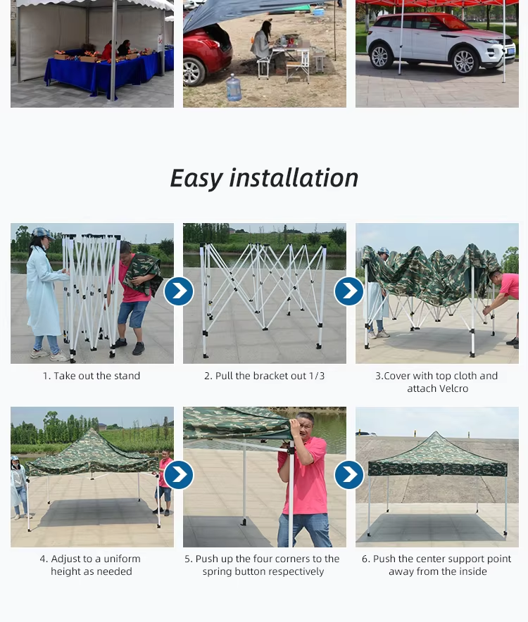 Wholesale Steel Customized Outdoor Trade Show Canopy Folding Gazebo Tentpicture9