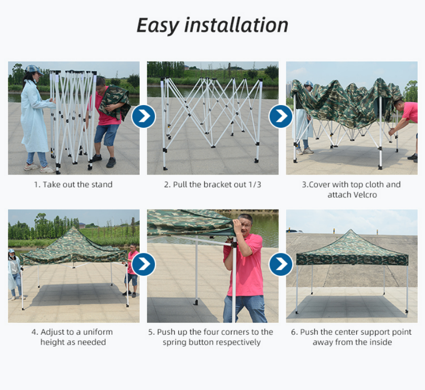 2*2M Outside Trade Show Tent Waterproof Pop up Tent Foldable Tent for Eventpicture11
