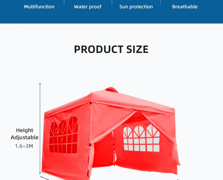 20x10ft Big Outdoor Restaurant Waterproof UV Foldable Automatico Canopy Tent Gazebo Tent with Windowpicture3