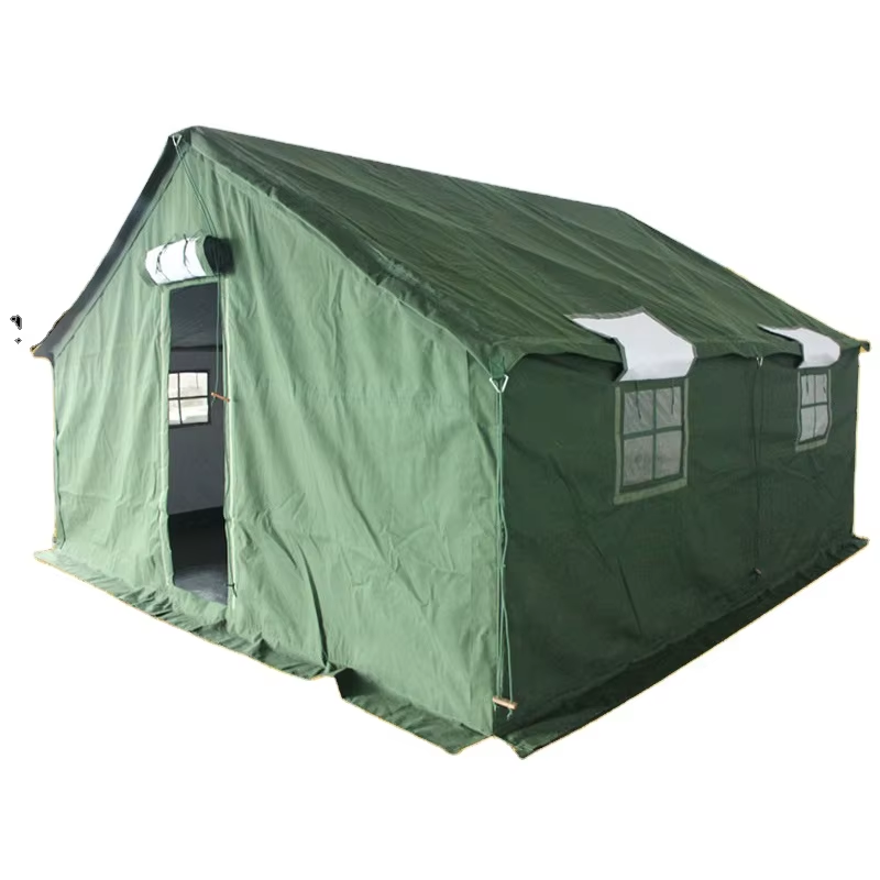 Custom Size Outdoor Construction Site Disaster Relief Tent Canvas 3*4m Natural Disaster Relief Tent
