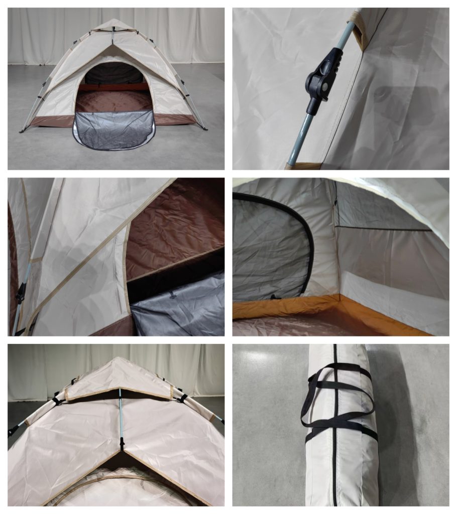 Outdoor Lightweight Camping Waterproof Easy up Double Layer Anti-UV 2 Doors Tent for Hikingpicture1