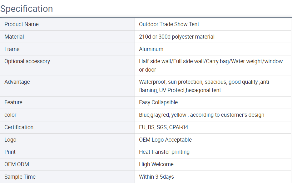 Outdoor 10ftx10ft Folding Portable Gazebo Canopy Advertising Tent 3×3 With Aluminumpicture10