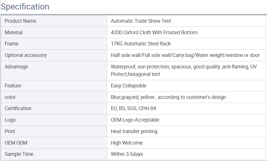 Outdoor Folding Instant 10×10 3×3 Awning Marquee Automatic Tent Gazebo Canopy Trade Show Tentpicture10
