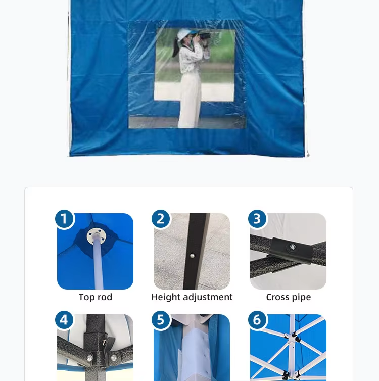 3x3m Foldable WaterProof Canopies Outdoor Portable Hexagon Trade Show Easy Ez Up Event Tent Canopypicture7