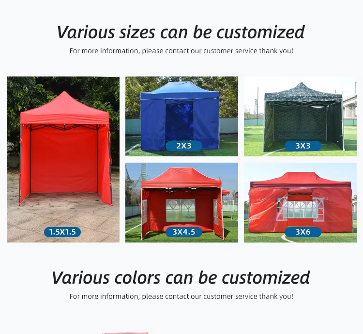 Commercial Heavy Duty Ez Pop Up Canopy Tent With Sidewalls and Awningpicture3