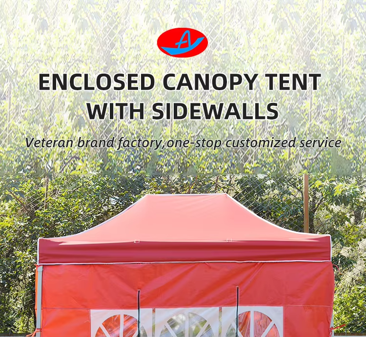 Commercial Heavy Duty Ez Pop Up Canopy Tent With Sidewalls and Awningpicture