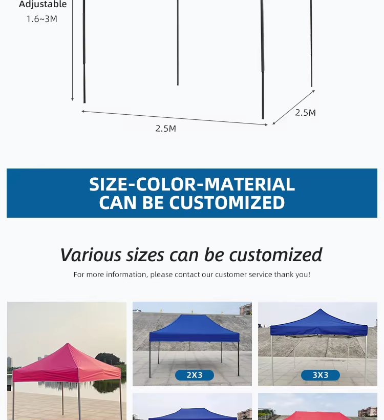 Custom folding instant easy ez up event 10x10ft 3X3 pop up steel awning gazebo canopy trade show tentpicture2