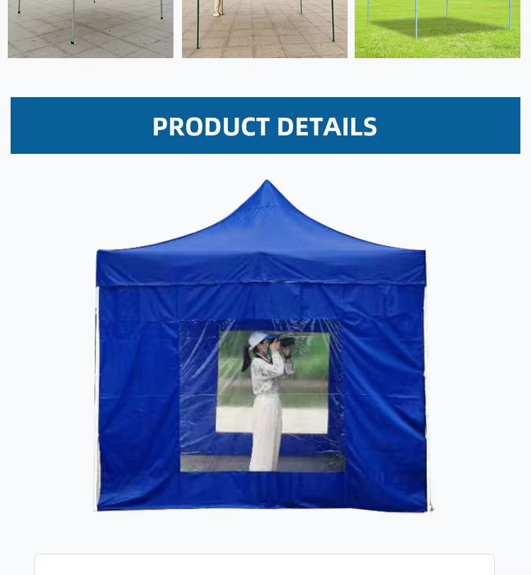 High Quality Outdoor 10×10 Canopy Tent Easy Folding Waterproof Pop Up Tent With Sidewallpicture6