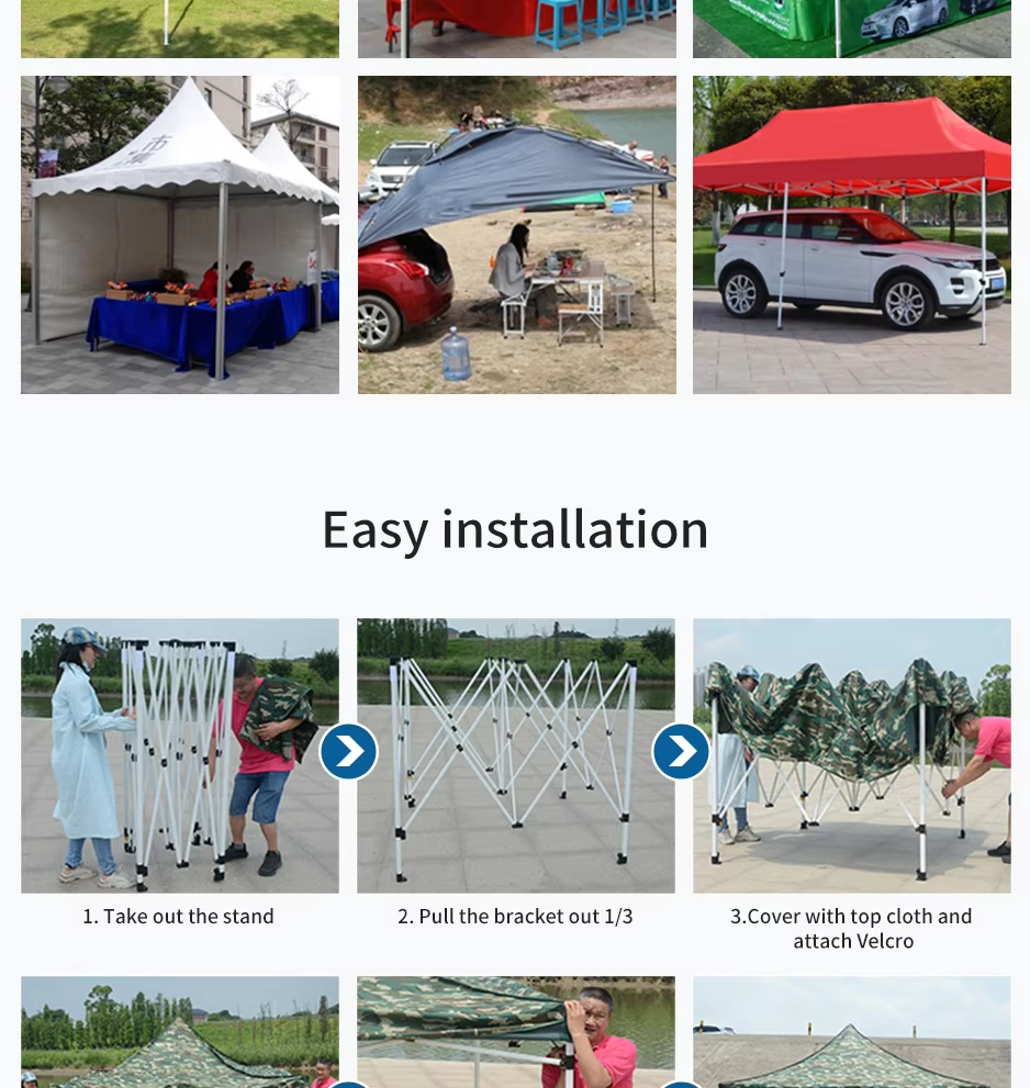 Custom Heavy Duty Waterproof Portable 10x15ft Pop Up Canopy Tentpicture8