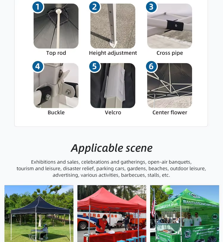 Outdoor Awning Advertising Quick Folding Tents Trade Show Event Custom Exhibition Ez Pop Up 10×10 Canopy Gazebo Fold 3×3picture7