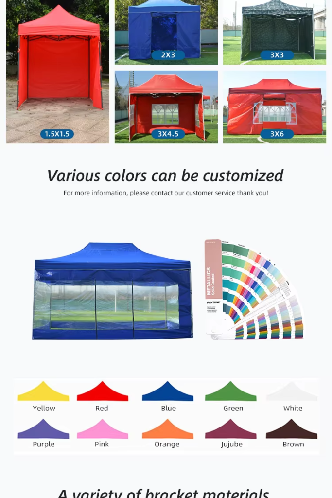 High Quality Outdoor Custom Heavy Duty Canopy Folding 10×20 Gazebo Canopy Trade Show Tent Events With Transparent Roman Windowspicture2