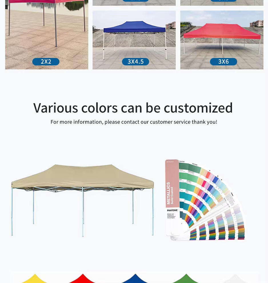 Custom Heavy Duty Waterproof Portable 10x15ft Pop Up Canopy Tentpicture3