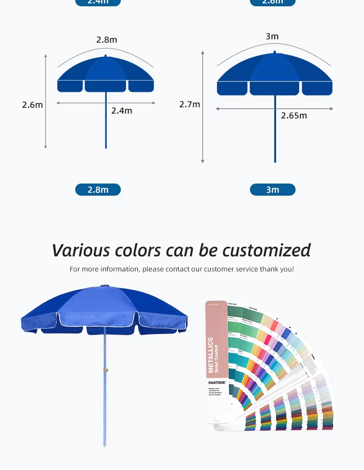 Hot Selling Custom Full Printing Outdoor Sun Beach Umbrella 1.8m Adjustable Angle Advertising Umbrellapicture3