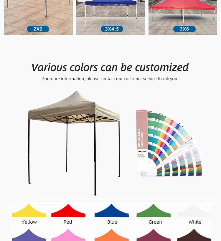 China Custom Cheap Market Trade Show Tent 2×2 M Pop Up Canopy Marquee Tent Folding Gazebo Tent For Eventpicture3