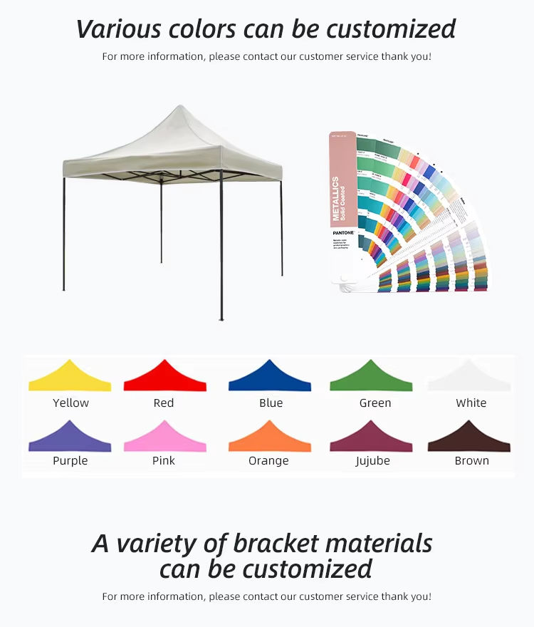 Portable Waterproof Retractable Hexagon 3x3m Canopy Gazebo For Events Pop Up Trade Show Tentpicture3