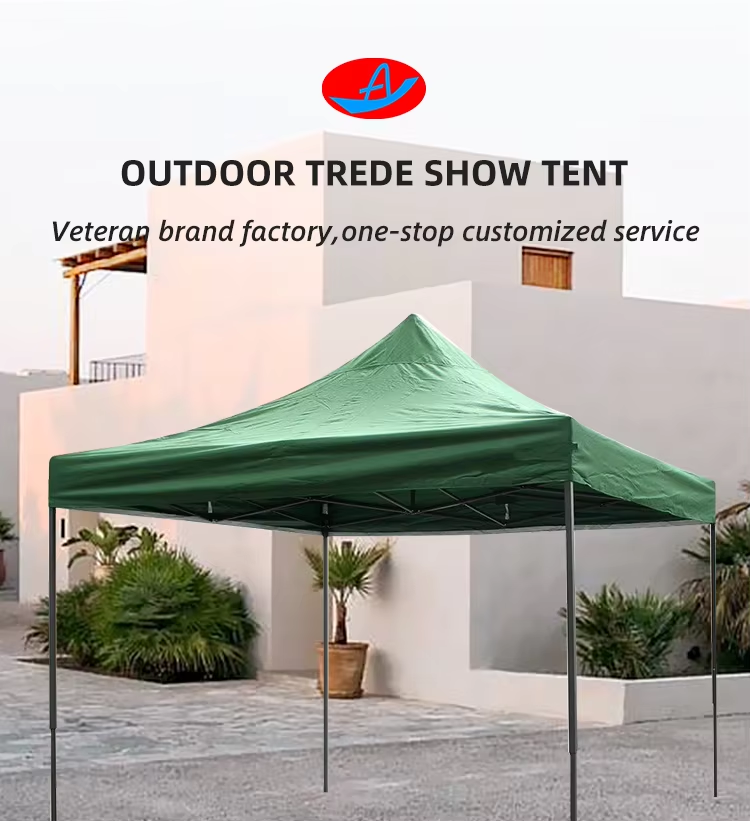 Custom folding instant easy ez up event 10x10ft 3X3 pop up steel awning gazebo canopy trade show tentpicture