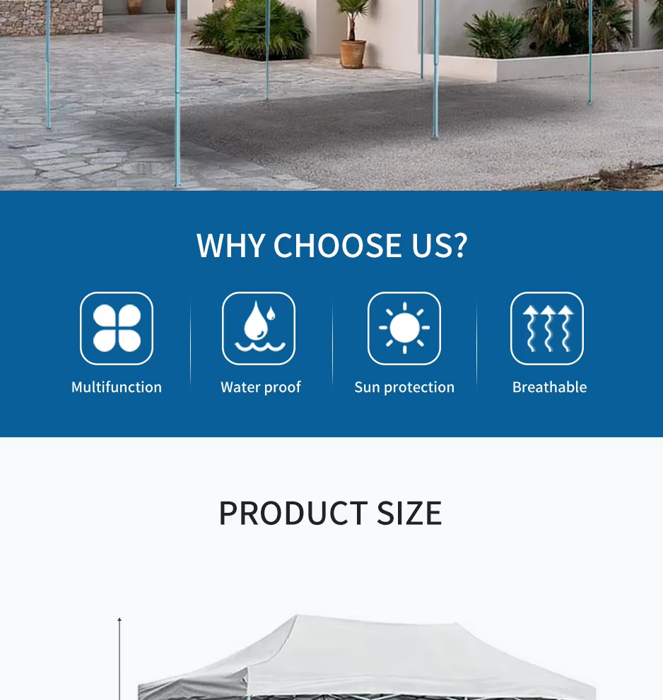 Promotional 3×6 Commercial Fair Tent Canopy Custom Tent with Logo Gazebo Tent of Party Wedding Eventpicture1