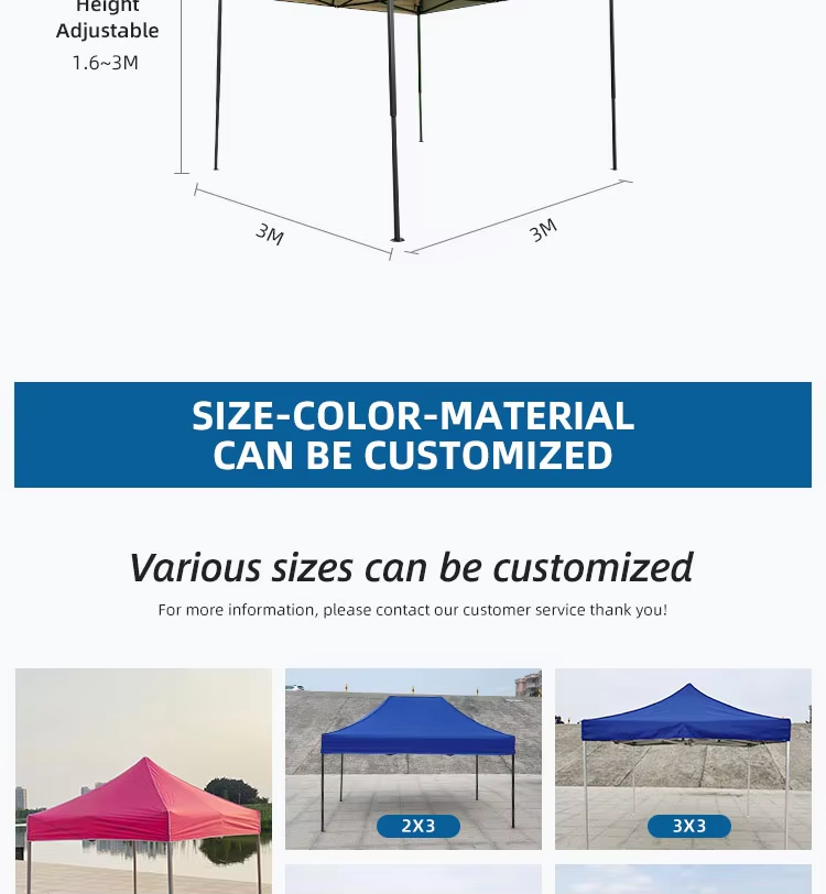 Trade show 3×3 pop up outdoor promotion portable foldable advertising tent exhibition event folding canopy tentpicture2