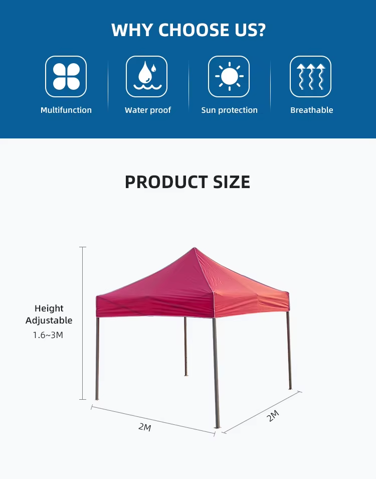 Custom Print 2×2 Event Awning Pop Up Tent Display Marquee Gazebo Canopy Trade Show Advertising Tentpicture1