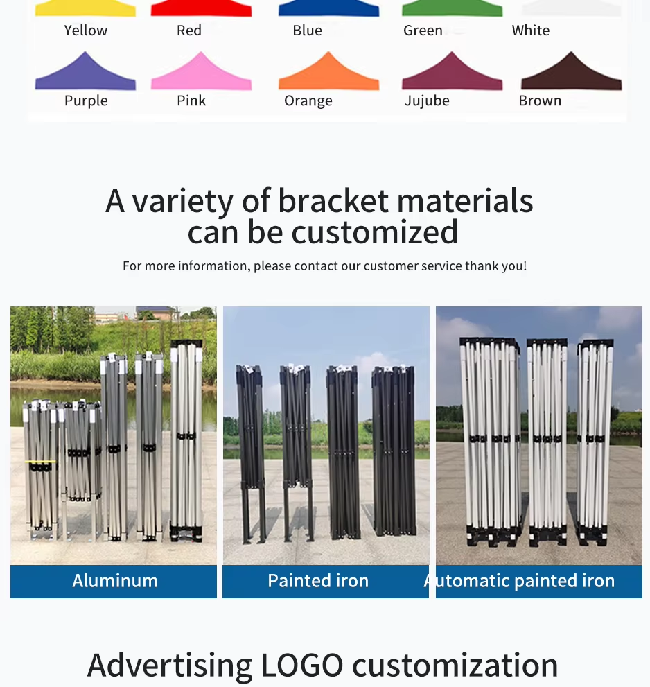 Custom Heavy Duty Waterproof Portable 10x15ft Pop Up Canopy Tentpicture4