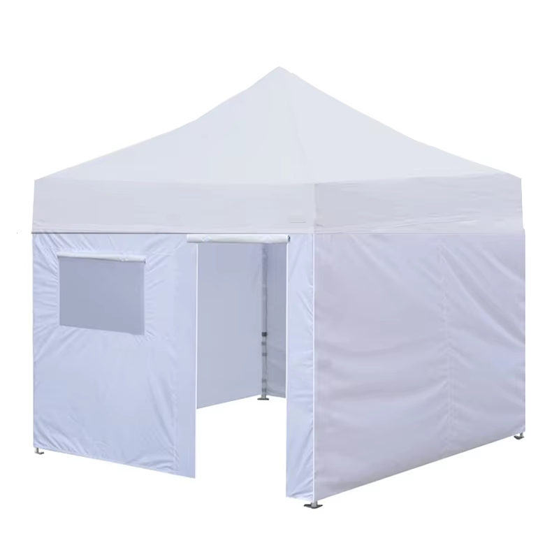 Enclosure Sidewall Kit with Roller Up Mesh Window and Door Zippered Walls Tent 10 x 15 ft 4 Walls Canopy Tent