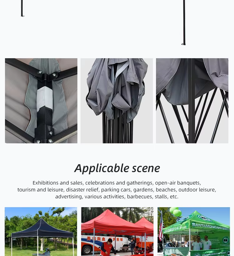 Low Price Advertising Tent 2 x 2m Foot Patio Party Canopy Tent Rain Shade Canopy Trade Show Tentpicture7