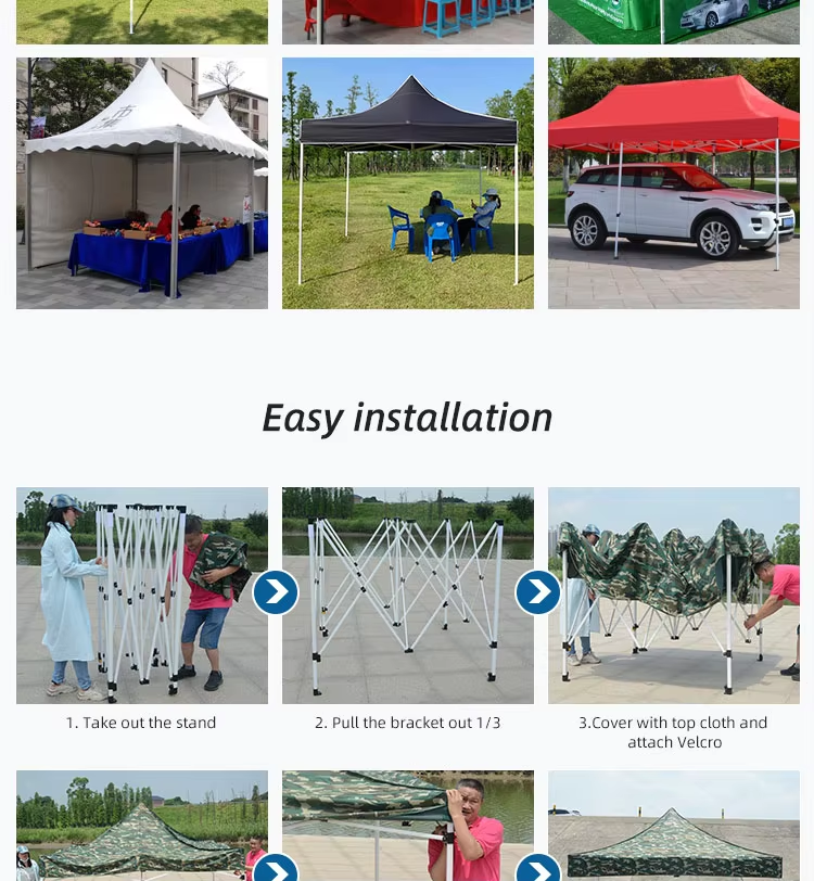 Outdoor Awning Advertising Quick Folding Tents Trade Show Event Custom Exhibition Ez Pop Up 10×10 Canopy Gazebo Fold 3×3picture8