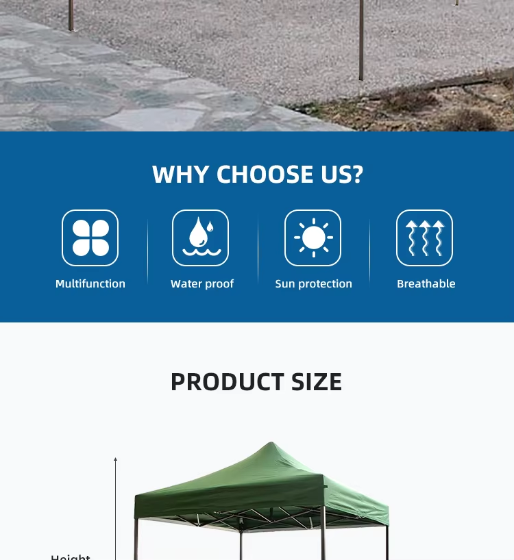 Custom Instant Pop Up Outdoor Canopy Tent 10 X 10 Ft Fast Folding Trade Show Tentpicture1