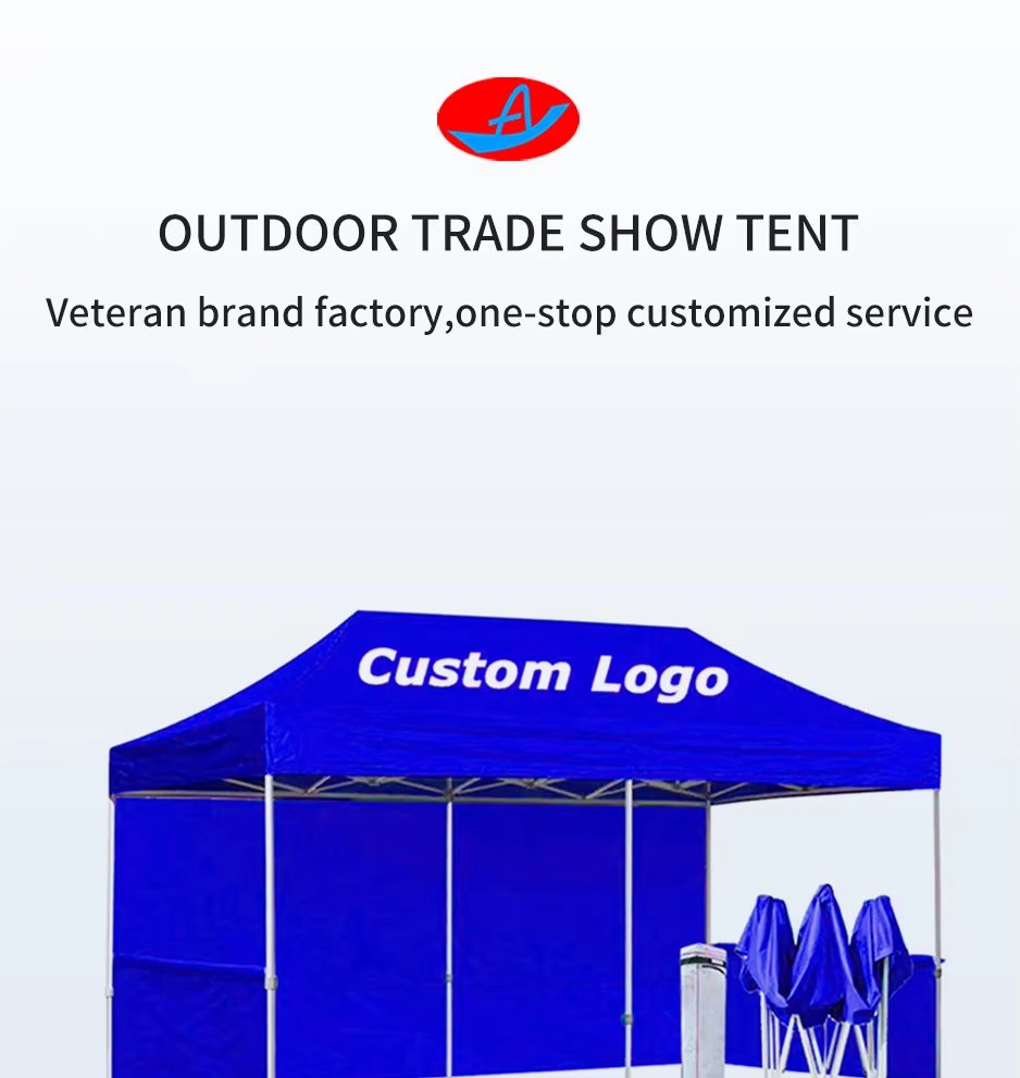 Promotional Custom Printing Easy Collapsible Pop Up Dual Top Commercial 10×20 Canopy Tentpicture