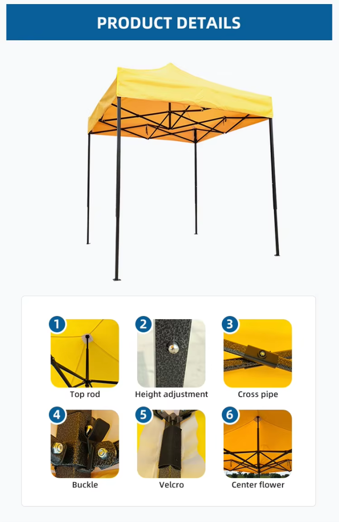 Custom Print 2×2 Event Awning Pop Up Tent Display Marquee Gazebo Canopy Trade Show Advertising Tentpicture6