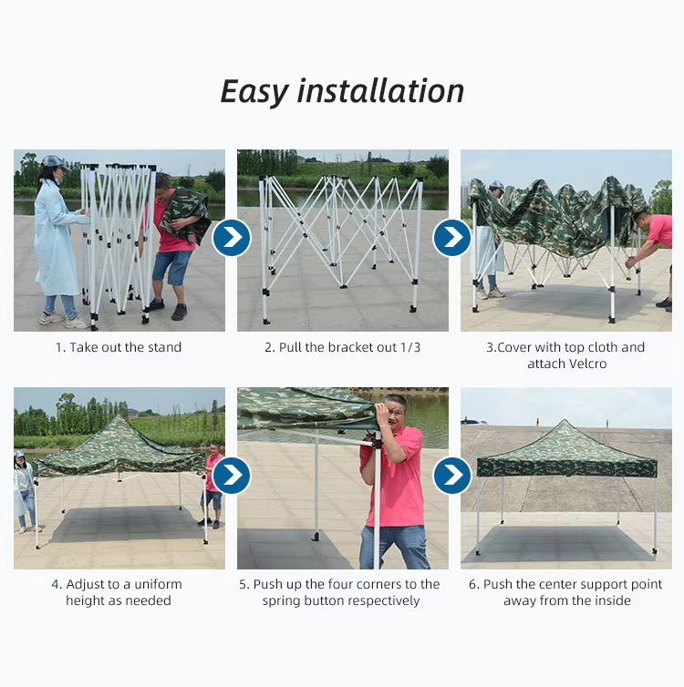 3x3m Foldable WaterProof Canopies Outdoor Portable Hexagon Trade Show Easy Ez Up Event Tent Canopypicture9