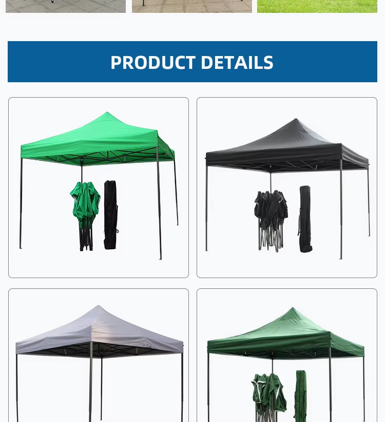 Custom folding instant easy ez up event 10x10ft 3X3 pop up steel awning gazebo canopy trade show tentpicture6