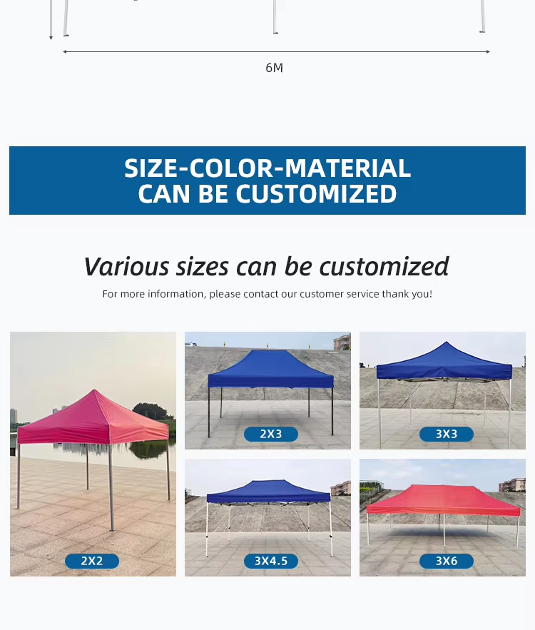 10x20ft Customized Automatic Steel Frame Outdoor Event Ez Pop Up Folding Canopy Tent 3×6picture2