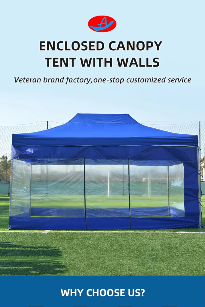 High Quality Outdoor Custom Heavy Duty Canopy Folding 10×20 Gazebo Canopy Trade Show Tent Events With Transparent Roman Windowspicture