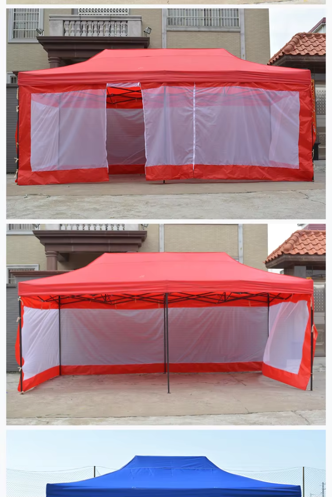 High Quality Outdoor Custom Heavy Duty Canopy Folding 10×20 Gazebo Canopy Trade Show Tent Events With Transparent Roman Windowspicture5