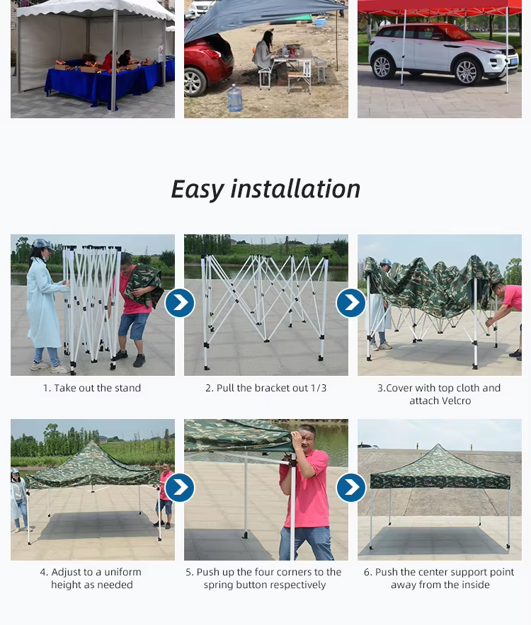 10x20ft Customized Automatic Steel Frame Outdoor Event Ez Pop Up Folding Canopy Tent 3×6picture9