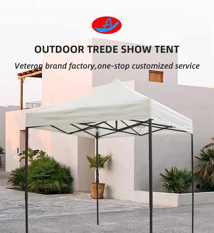 Promotional 2x2m Wedding Trade Show Tent Outdoor Event Patio Steel Gazebo Folding Canopy Tentpicture