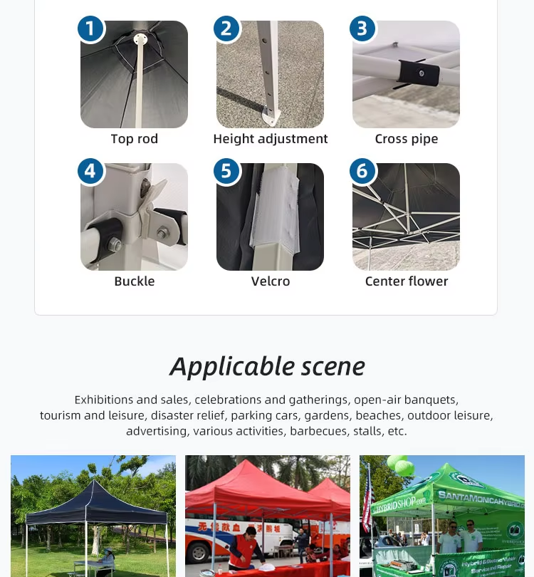 Cheap Custom Folding Printed Portable Pop Up Tent Canopy Outdoor 10x10ft Advertising Party Car Canopy Tentpicture7