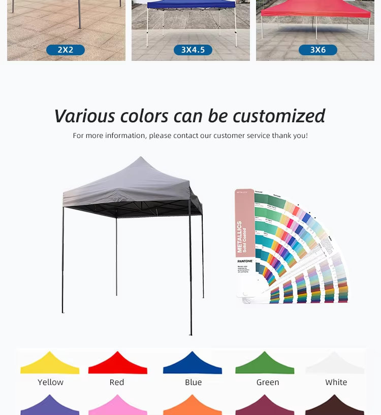 Low Price Advertising Tent 2 x 2m Foot Patio Party Canopy Tent Rain Shade Canopy Trade Show Tentpicture3