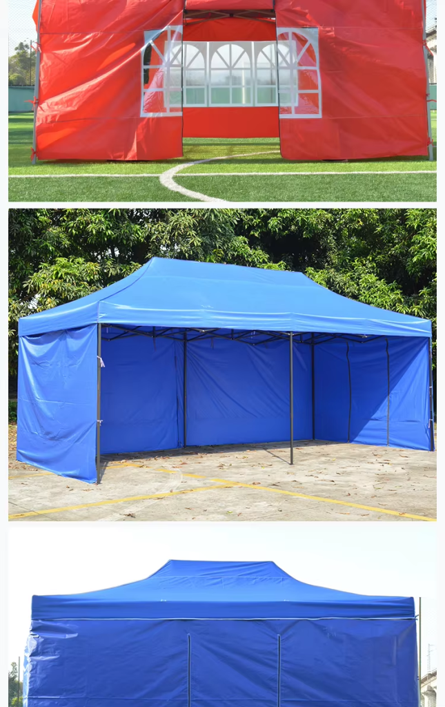 Wholesale Price Outdoor 3×6 Folding Stretch Tent Canvas Waterproof Awnings Tent with Roman Windowpicture7