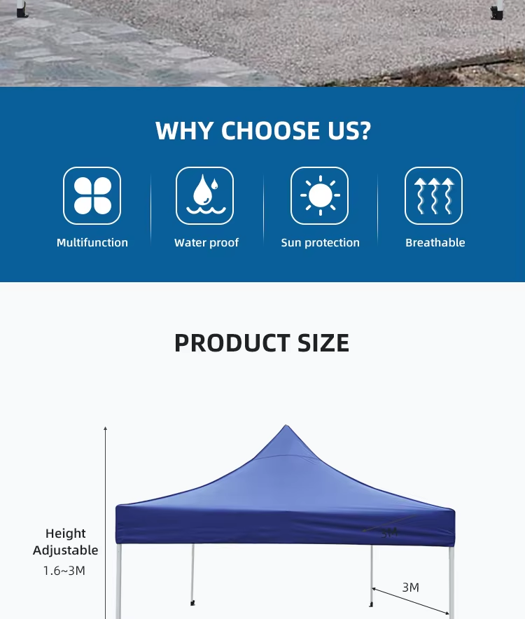Outdoor Folding Instant 10×10 3×3 Awning Marquee Automatic Tent Gazebo Canopy Trade Show Tentpicture1