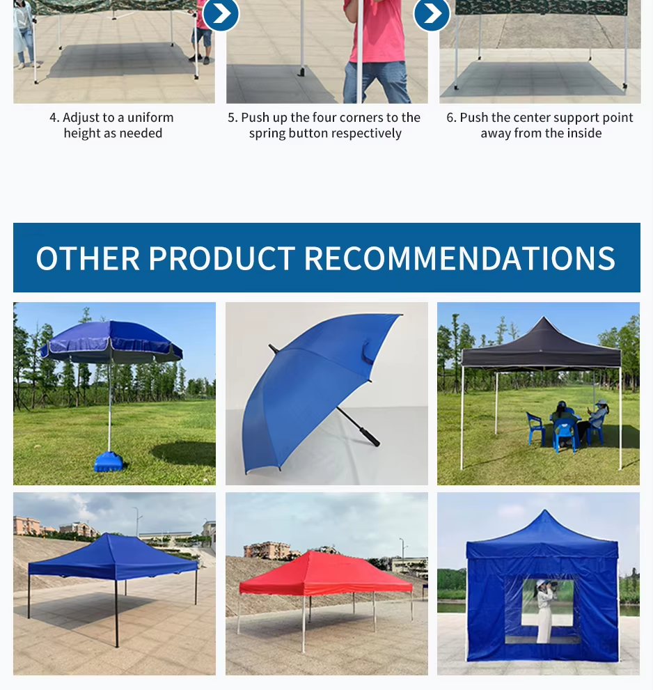Custom Heavy Duty Waterproof Portable 10x15ft Pop Up Canopy Tentpicture9