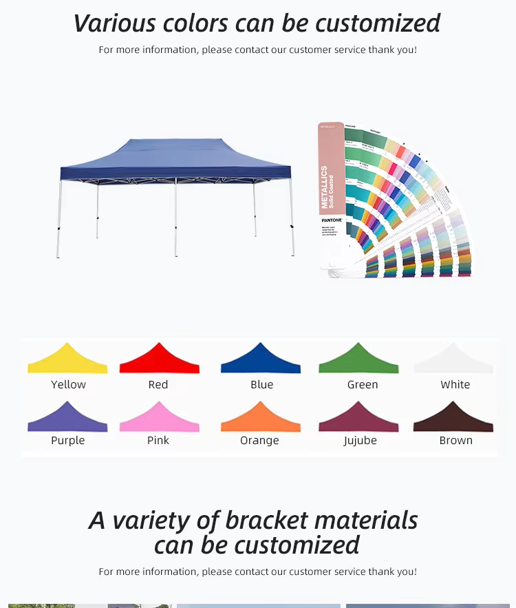 10x20ft Customized Automatic Steel Frame Outdoor Event Ez Pop Up Folding Canopy Tent 3×6picture3