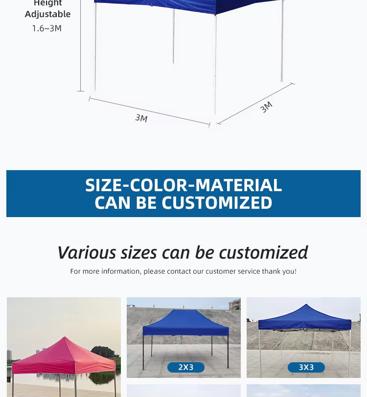 High Quality Outdoor 10×10 Canopy Tent Easy Folding Waterproof Pop Up Tent With Sidewallpicture2