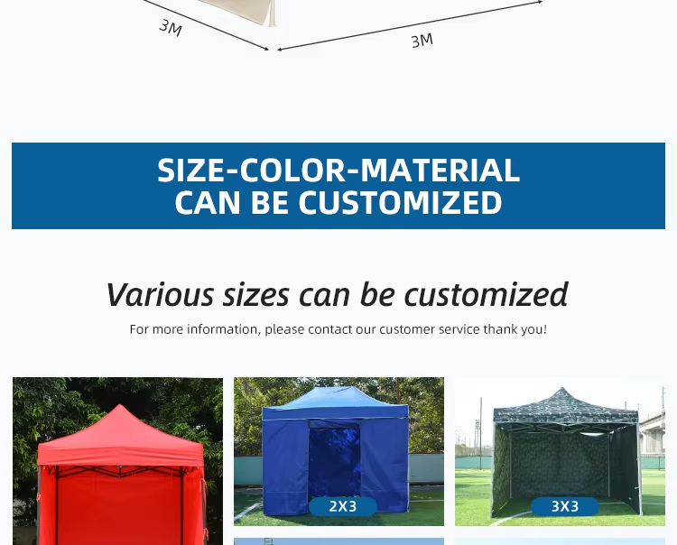 3x6m Waterproof Marquee Pop Up 10x20ft Folding Outdoor Tent 3×6 Fold Gazebo Trade Show Tentpicture3