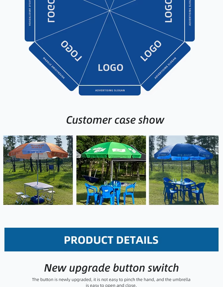 Hot Selling Custom Full Printing Outdoor Sun Beach Umbrella 1.8m Adjustable Angle Advertising Umbrellapicture6