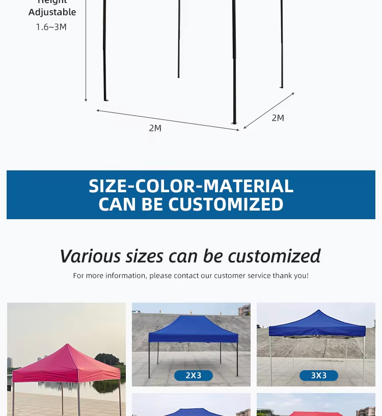 China Custom Cheap Market Trade Show Tent 2×2 M Pop Up Canopy Marquee Tent Folding Gazebo Tent For Eventpicture2