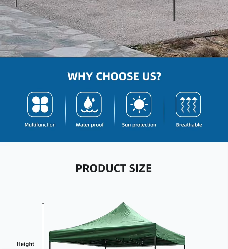 Outdoor Folding Steel Trade Show Tent Parking Car Tent 2.5×2.5m Commercial Gazebo Tentpicture1
