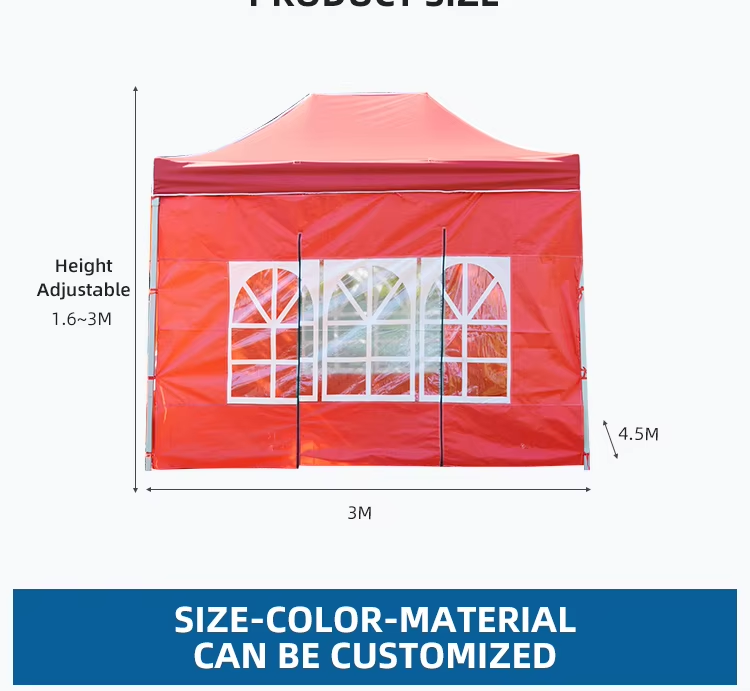 Commercial Heavy Duty Ez Pop Up Canopy Tent With Sidewalls and Awningpicture2